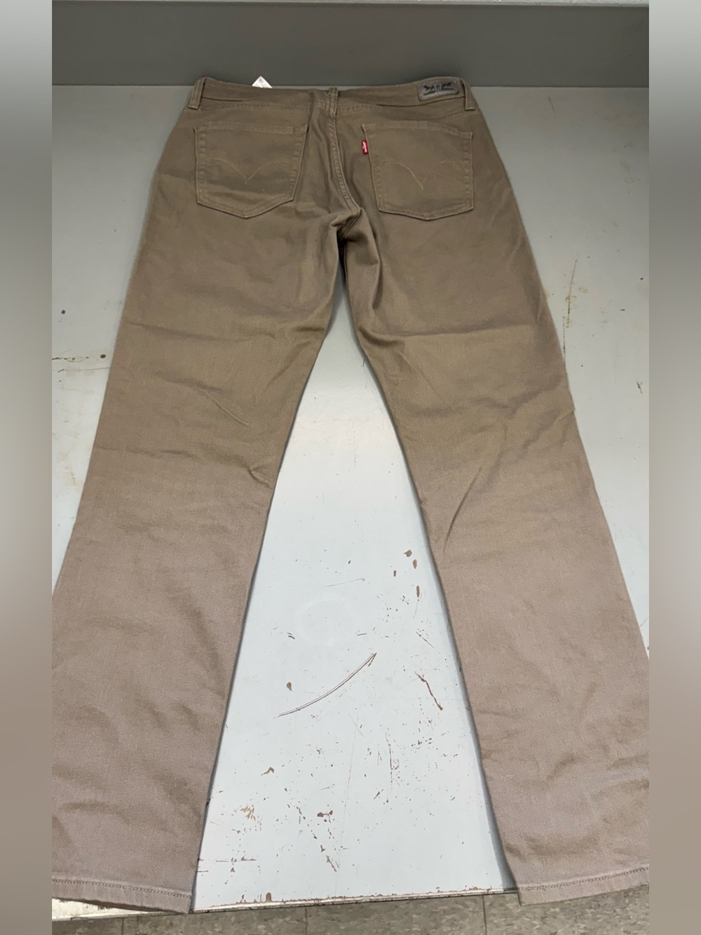 Levi's Women’s Mid rise Skinny Trousers in Khaki Brown Denim Jeans size 12